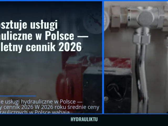 Ile kosztuje usługi hydrauliczne w Polsce — kompletny cennik 2026 — hydrauliktu