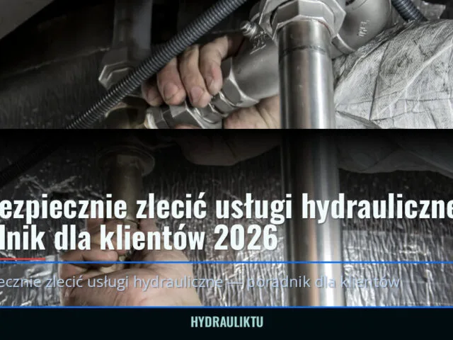 Jak bezpiecznie zlecić usługi hydrauliczne — poradnik dla klientów 2026 — hydrauliktu