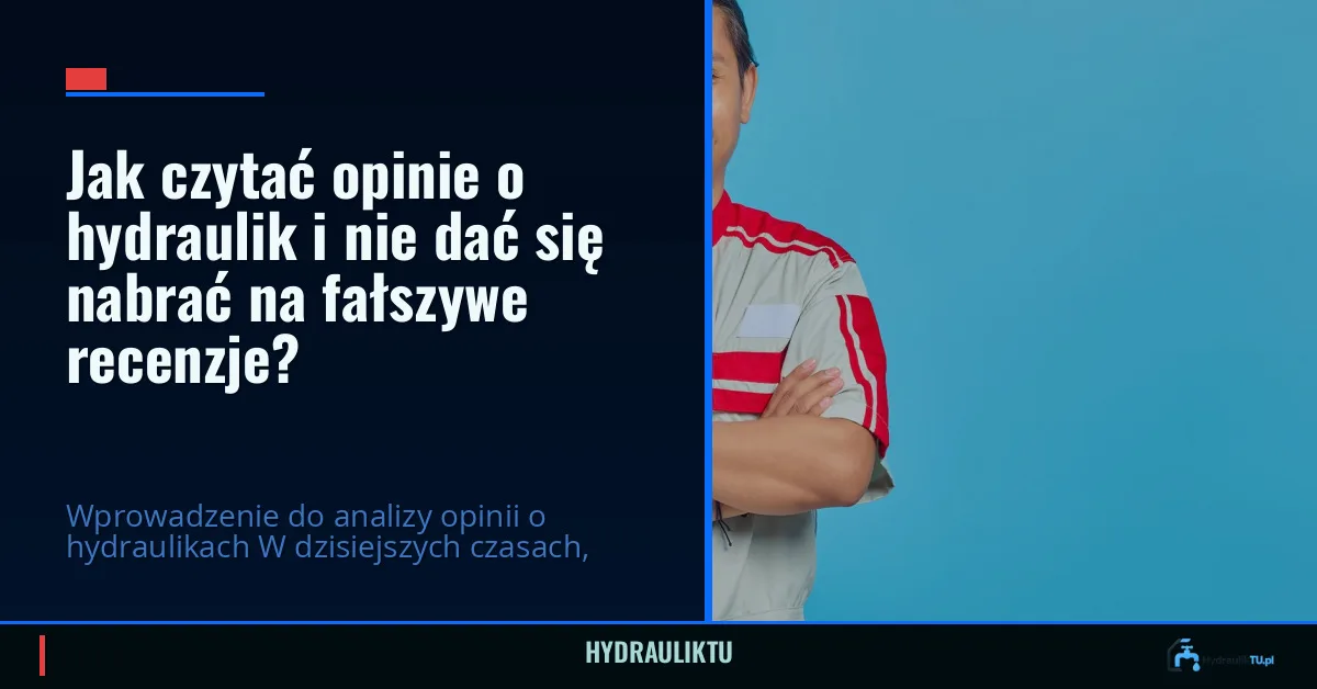 Jak czytać opinie o hydraulik i nie dać się nabrać na fałszywe recenzje?