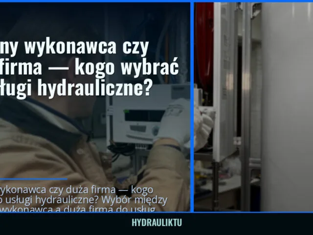 Lokalny wykonawca czy duża firma — kogo wybrać do usługi hydrauliczne? — hydrauliktu