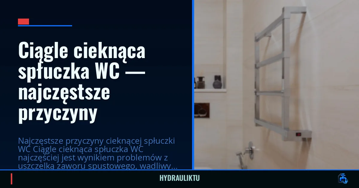 Ciągle cieknąca spłuczka WC — najczęstsze przyczyny