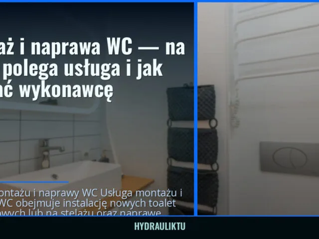 Montaż i naprawa WC — na czym polega usługa i jak wybrać wykonawcę — hydrauliktu