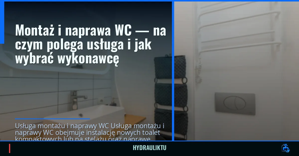 Montaż i naprawa WC — na czym polega usługa i jak wybrać wykonawcę