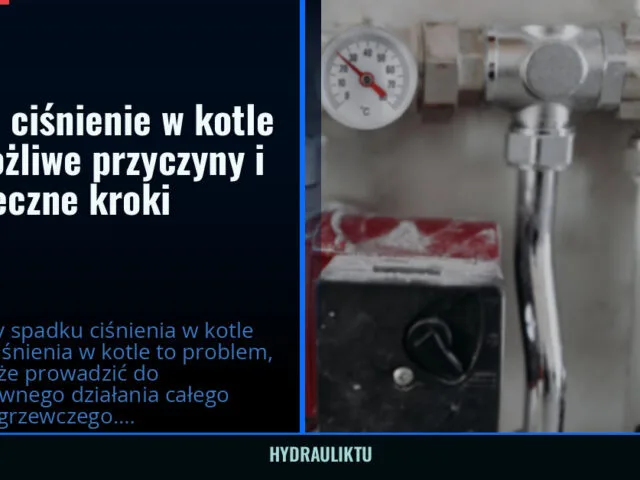 Spada ciśnienie w kotle — możliwe przyczyny i bezpieczne kroki — hydrauliktu