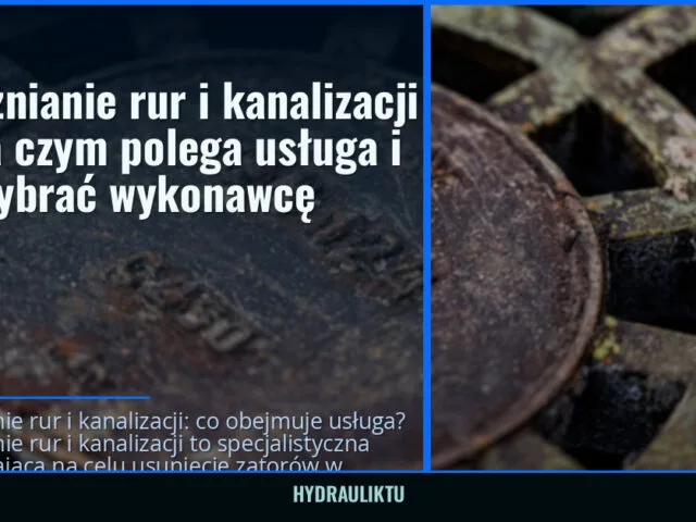 Udrażnianie rur i kanalizacji — na czym polega usługa i jak wybrać wykonawcę — hydrauliktu
