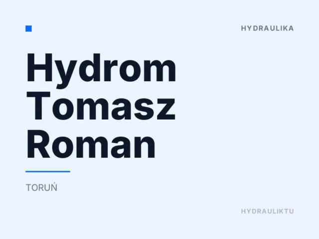 Hydrom Tomasz Roman