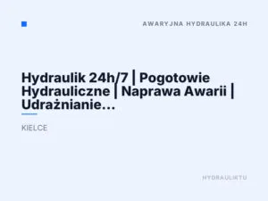 Hydraulik 24h/7 | Pogotowie Hydrauliczne | Naprawa Awarii | Udrażnianie Kanalizacji