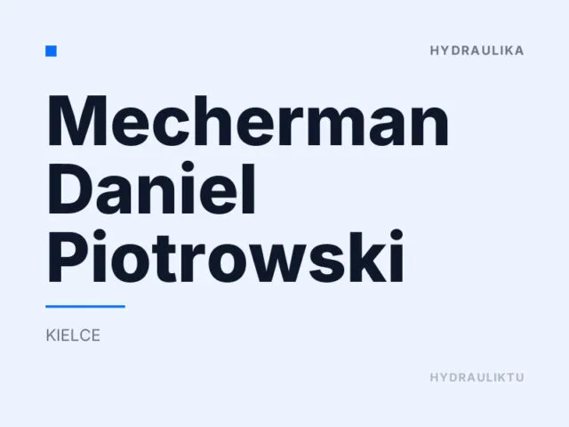 Mecherman Daniel Piotrowski