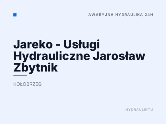 Jareko – Usługi Hydrauliczne Jarosław Zbytnik