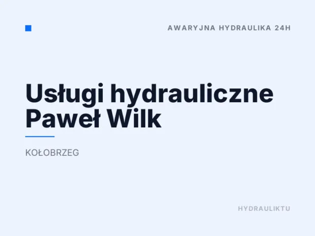 Usługi hydrauliczne Paweł Wilk