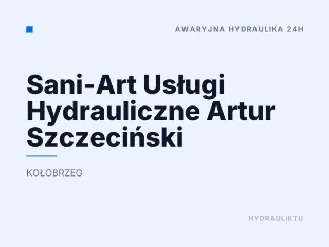 Sani-Art Usługi Hydrauliczne Artur Szczeciński