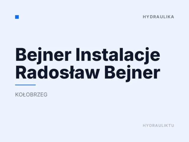 Bejner Instalacje Radosław Bejner