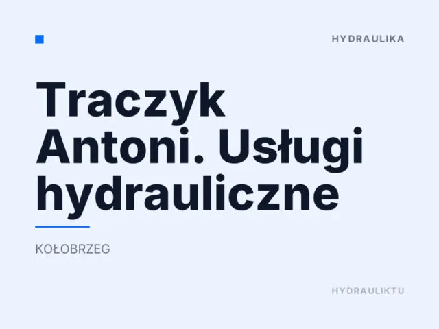 Traczyk Antoni. Usługi hydrauliczne