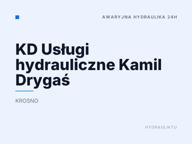 KD Usługi hydrauliczne Kamil Drygaś