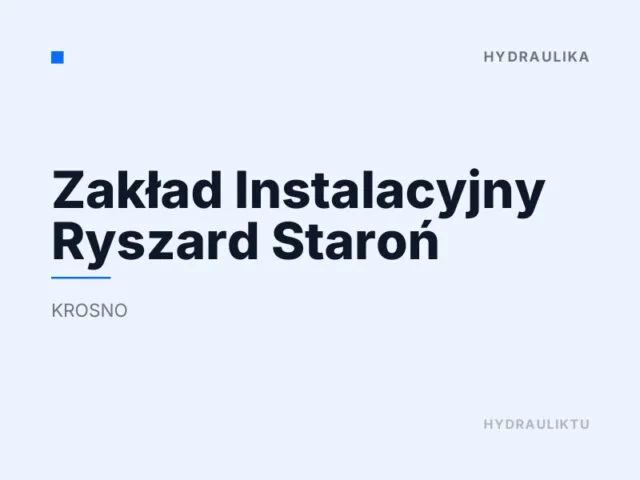Zakład Instalacyjny Ryszard Staroń