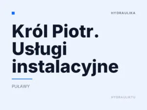 Król Piotr. Usługi instalacyjne