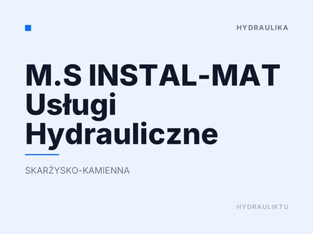 M.S INSTAL-MAT Usługi Hydrauliczne