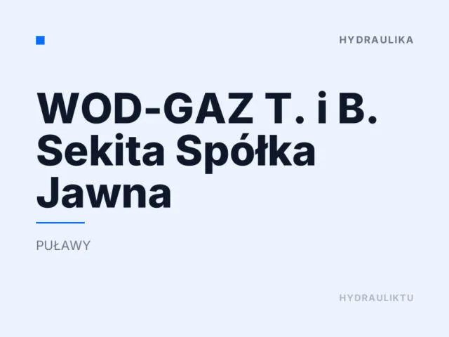 WOD-GAZ T. i B. Sekita Spółka Jawna