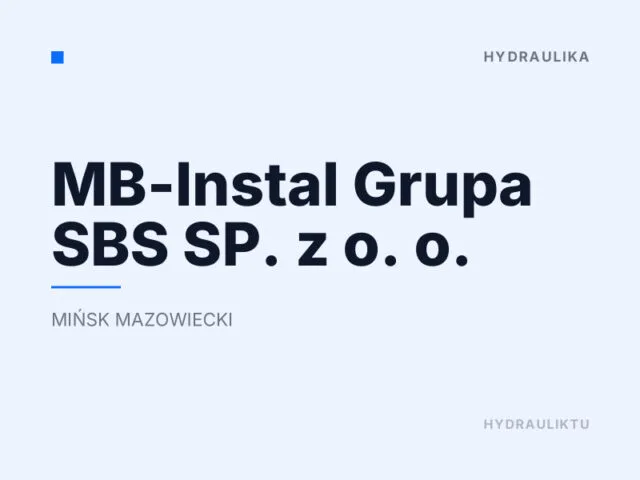 MB-Instal Grupa SBS SP. z o. o.