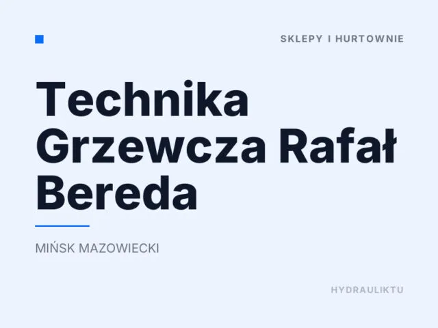 Technika Grzewcza Rafał Bereda