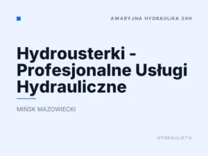 Hydrousterki – Profesjonalne Usługi Hydrauliczne