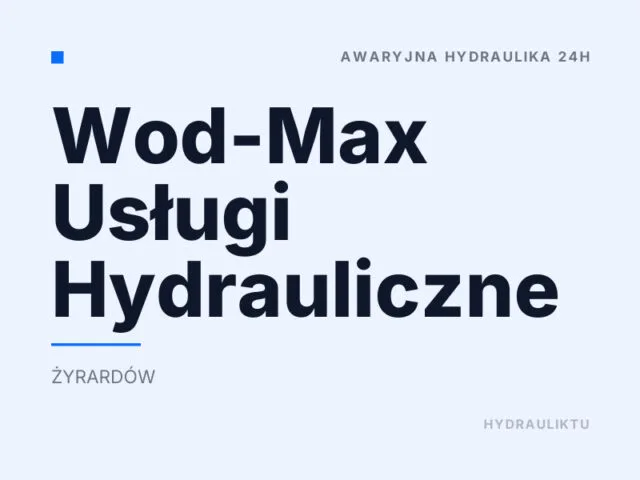 Wod-Max Usługi Hydrauliczne