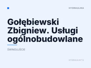 Gołębiewski Zbigniew. Usługi ogólnobudowlane