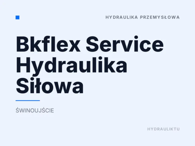 Bkflex Service Hydraulika Siłowa