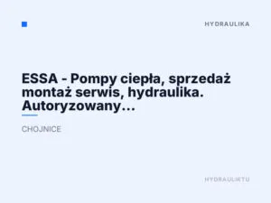 ESSA – Pompy ciepła, sprzedaż montaż serwis, hydraulika. Autoryzowany instalator QVANTUM