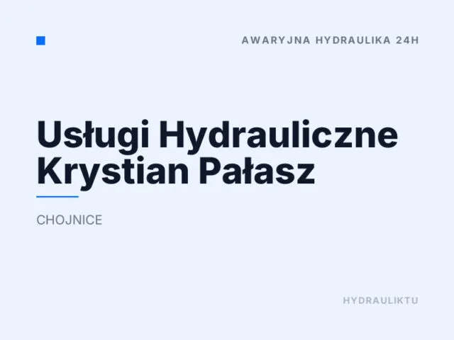 Usługi Hydrauliczne Krystian Pałasz
