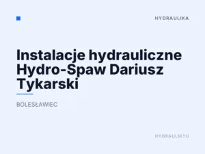 Instalacje hydrauliczne Hydro-Spaw Dariusz Tykarski