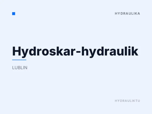 Hydroskar-hydraulik