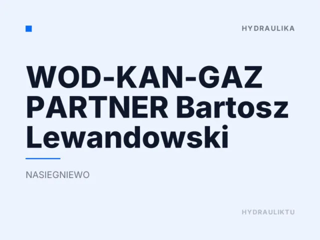 WOD-KAN-GAZ PARTNER Bartosz Lewandowski