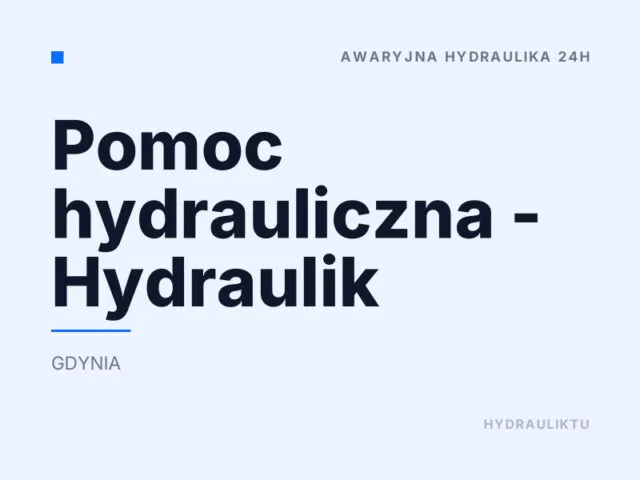 Pomoc hydrauliczna – Hydraulik