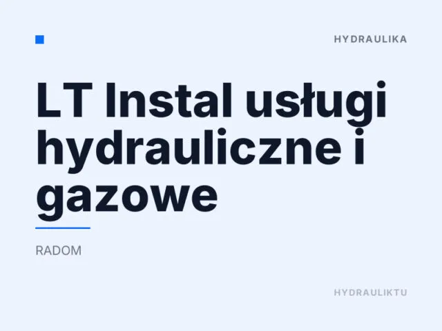 LT Instal usługi hydrauliczne i gazowe