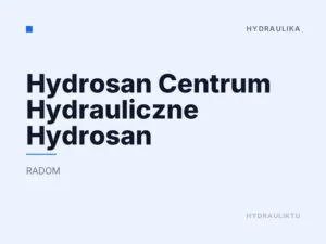 Hydrosan Centrum Hydrauliczne Hydrosan