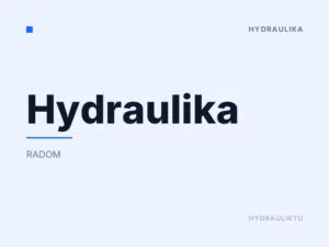Hydraulika